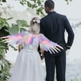 thumbnail image 3 of 2 uds alas de Ángel de s Navidad Halloween ala de hadas foto Prop decoración Colorido y Blanco Zulema Ala del ángel, 3 of 8