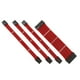 thumbnail image 2 of Methold Cable de alimentación de extensión Conectores con funda Nylon Conveniente Útil Juego de cables resistentes al desgaste Kit de adaptador de Cables de computadora Rojo, 2 of 6