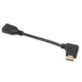 thumbnail image 3 of Cable adaptador de interfaz multimedia de alta definición Cable de conexión de cabeza izquierda hembra a macho de 15 cm, 3 of 8