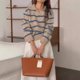 thumbnail image 2 of MJG coreano chic otoño e invierno estilo retro POLO collar contraste rayas suéter de manga larga de las mujeres suéter tops mujeres, 2 of 5