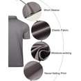 thumbnail image 3 of 3 Pack Mens Polo Shirts Quick Dry Short Sleeve Golf T Shirt Performance Moisture Wicking Casual Workout S, 3 of 8
