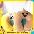 thumbnail image 2 of KPOP BTS BT21 Dibujos Animados Bebé En Forma De U Almohada Linda Muñeca De Peluche Almuerzo Descanso Viaje Coche Columna cervical huangjie unisex, 2 of 2