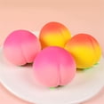 thumbnail image 3 of Peach Squishy Stress Relief Toy Slow Rising Soft Squeeze Ball Sensory Fidget Toy for Anxiety ADHD Autism Kids Adults Portable Hand Therapy Stress Ball Pink 1PC, 3 of 10