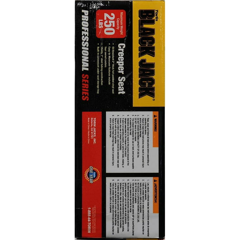 Torin Jacks TR6100W Automotive Creeper Seat with Wheels, Mechanic