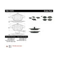 thumbnail image 2 of Centric Parts 102.11070 102 Series Semi Metallic Standard Brake Pad, 2 of 4