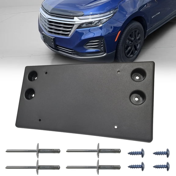 KYYET Front Bumper License Plate Frame Bracket Tag Holder Fits for 2022 2023 2024 Chevrolet Equinox Replace GM1068227 84737664