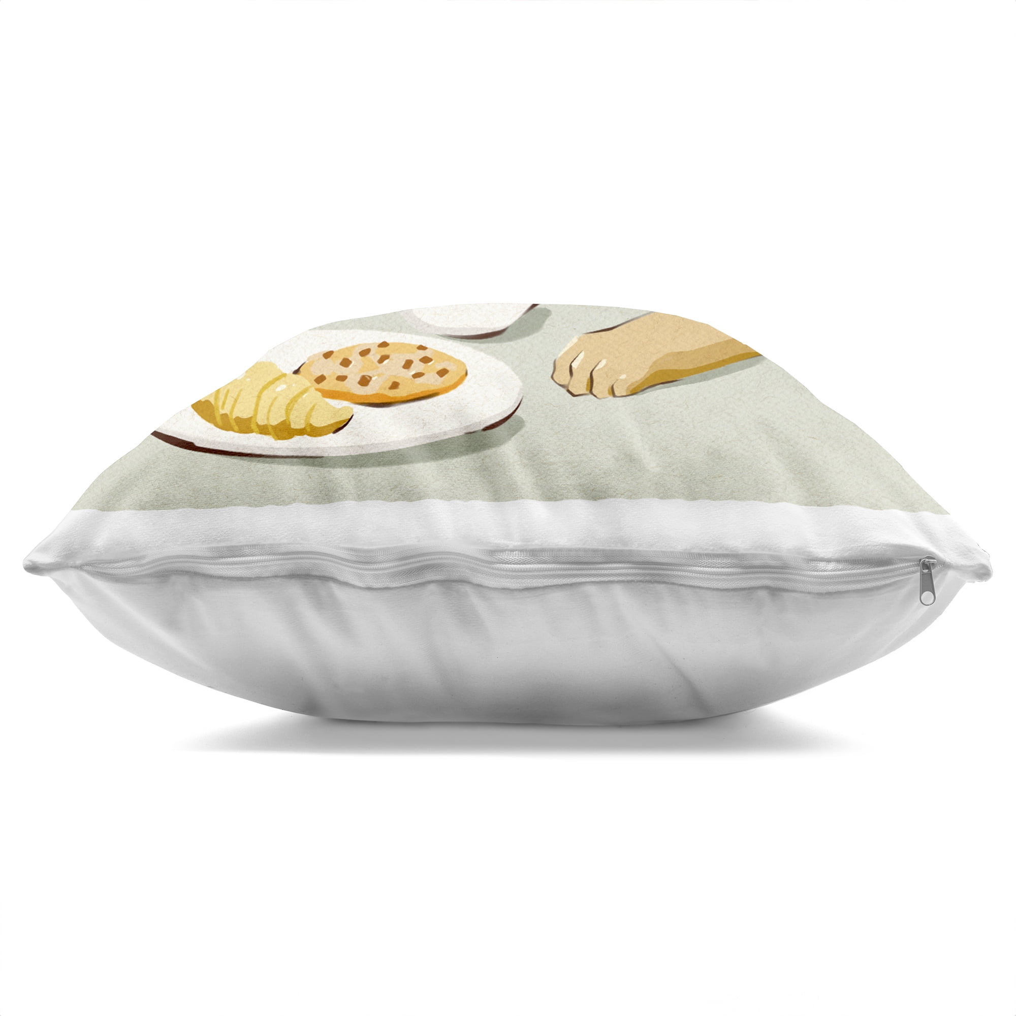Stupell Industries Yawning Dog Morning Coffee Decorative Printed Throw Pillow, design by Ziwei Li, 18 x 7 x 18