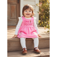 thumbnail image 6 of BemeyourBBs My First Birthday Outfits Baby Girl 1 Years Old Outfit Ribbed Romper Overalls Dresses Cupcake Goose Skirt Set Fall Winter Spring Clothes, 6 of 9