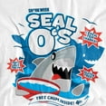 thumbnail image 3 of Shark Week Officially Licensed Shark Cereal Kids T Shirt for Youth Boys and Girls, White, Medium, 3 of 4