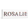 thumbnail image 1 of ARTCANVAS ROSALIE Girls Name Room Decor Canvas Art Print - Size: 60" x 20" (1.50" Deep), 1 of 9