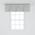 thumbnail image 2 of Ambesonne Tribal Window Valance, Black White Aztec Border, 54" X 18", Black and White, 2 of 3