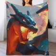 thumbnail image 6 of Pokemon Charizard Throw Blanket Cute Flannel for Boys Girls Men Women, 6 of 7
