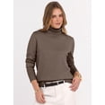 thumbnail image 6 of ANRABESS Turtleneck Sweaters for Women Long Sleeve Tops | 2026 Fall Winter Fashion Clothes, Office Work Daily Wear Dressy Casual Outfits, Soft Knitted Ribbed Button-Cuff Pullover Top, 6 of 9