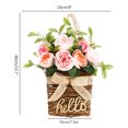 thumbnail image 2 of Corona de primavera artificial hecha a mano para la puerta de entrada - FloralBasket Summer Delight, 2 of 8