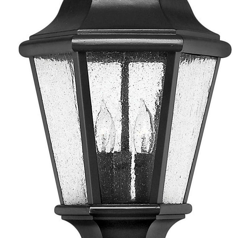 Hinkley Lighting 1671BK-LV Edgewater 3 Light 21 Inch Tall LED Outdoor Post  Light in Black with Clear Seedy Glass