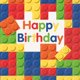 thumbnail image 1 of Birthday Luncheon Paper Napkins- 6.5" - Building Blocks, 16 Pcs, 1 of 1