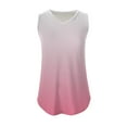 thumbnail image 4 of USSUMA Tops for Women Trendy Womens Tank Tops Sleeveless V Neck Camisole Cold Shoulder Loose Fit Casual Printed Lounging T-Shirt Lightweight T-Shirt Business Pink Festival Gift Tank Top for Women L, 4 of 6