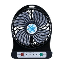 RoamHome Electric Mini Fan Charging 3 Gears, Small Fans USB Rechargeable Handheld Battery Powered Portable Fans Personal Cooling Fan That Blows Cold Air (Black)