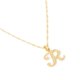thumbnail image 1 of Dije Inicial / Letra R con Zirconias y Cadena Chapa Oro 18K Ametrinaa MPDC0004-R, 1 of 5