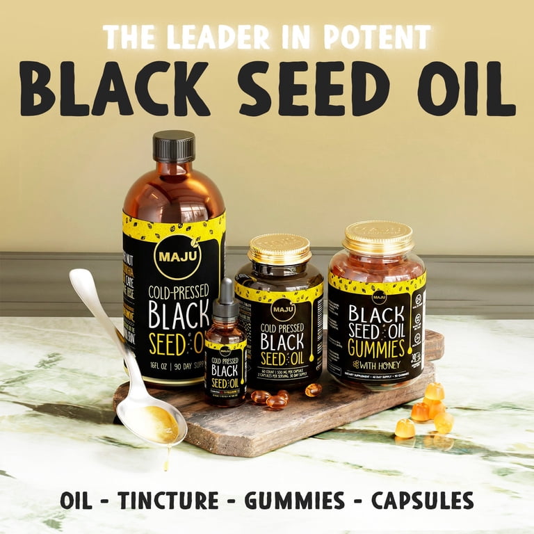Maju Superfoods Black Seed Oil, 8 Fl Oz, Cold Pressed Nigella
