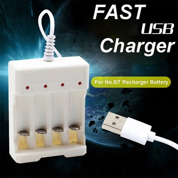 DC5V 1A 1.2V 4 fentes AA/AAA chargeur de batterie rechargeable
