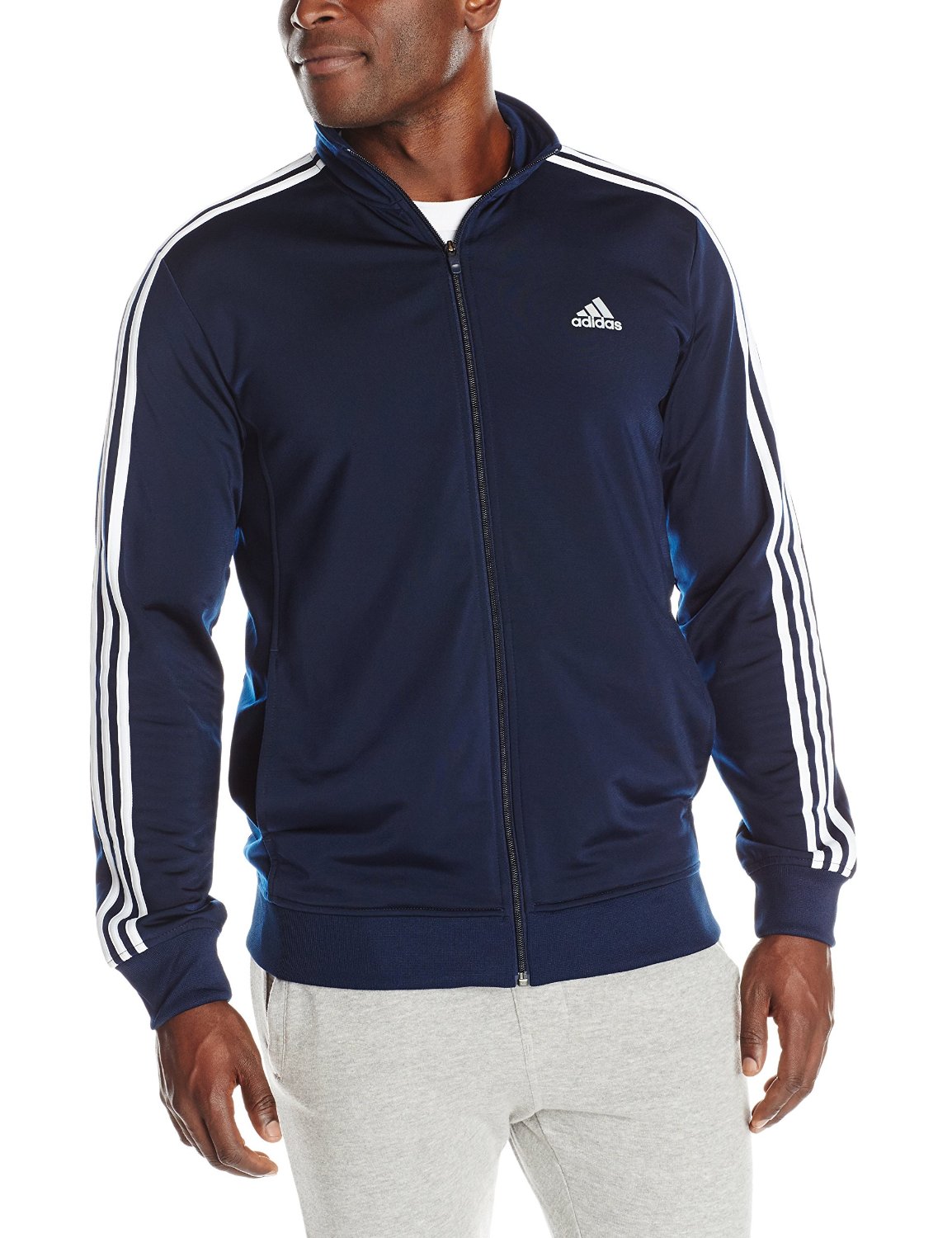 Adidas Adidas Essential Key Tricot Athletic Track Jacket Mens