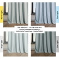 thumbnail image 3 of Half Price Drapes Aquarius Blue Heritage Plush Velvet Room Darkening Curtains (1 Panel), 50W X 96L, 3 of 12