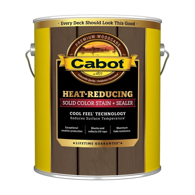 Stain + Sealer Cabot, reductor de calor, cachemir marrón, 3,78 L