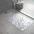 thumbnail image 3 of Bath Bliss PVC Non-Slip Textured Bathmat in Clear, 3 of 4