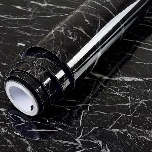 Papel pintado Yancorp 24x305 cm Black Marble Peel Stick
