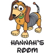 Slinky Dog Toy Story Cartoon Characters Decors Wall Sticker Art Design Decal for Girls Boys Kids Room Bedroom Nursery Kindergarten House Home Decor Stickers Wall Art Vinyl Decoration (20x20 inch)