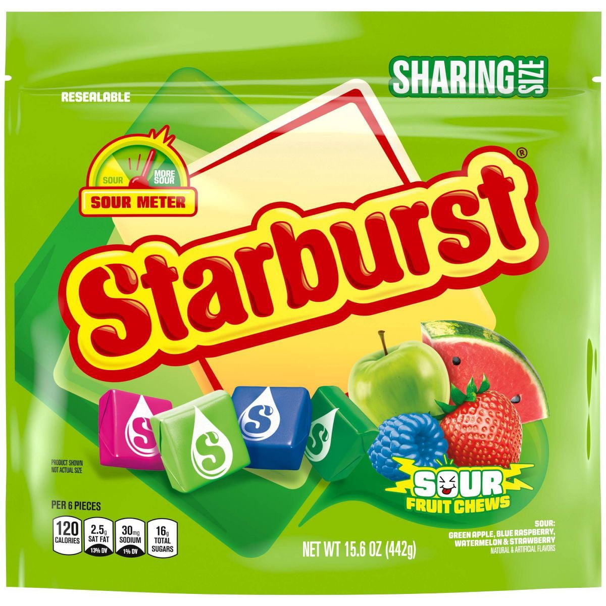 Starburst Sour Sharing Chewy Candies - 15.6oz-4 pack-with candy pack