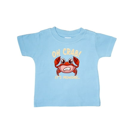 

Inktastic Monday Crab Funny Joke Gift Baby Boy or Baby Girl T-Shirt