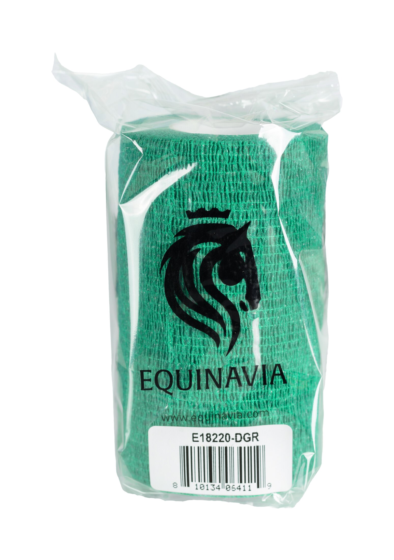 Equinavia 20 Pack Self Adhesive 4 Inch Vet Wraps with Easy-Dispenser Case | Bandages for Horses, Pets, Sports, Tattoo - Black - 20 x 5 yd
