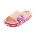 thumbnail image 2 of Xfvqtps Toddler Slippers Cute Animals Thick Bottom Soft Sole Non Slip Comfortable Breathable Indoor and Outdoor PVC Slippers Pink-01, 2 of 5