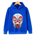 thumbnail image 2 of Sudadera con capucha para niños y niñas, abrigos, ropa para adolescentes, jerseys, estampado de maquillaje facial de ópera china de Pekín de primavera, 2 of 4