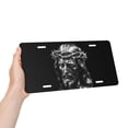 thumbnail image 4 of Jesus Blessed License Plate, Car Front License Plates With 4 Holes, Metal Car Plate,Aluminum Novelty License Plate, 6 * 12 Inches, 4 of 7