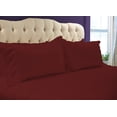 thumbnail image 2 of BedDecor 600 Thread Count Moroccan Streak 3 Piece Solid (Burgundy, OverSize King) 100% Egyptian Cotton Base Duvet Cover Set, 2 of 5