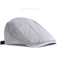 thumbnail image 2 of Summer Mesh Hat Men Women Berets,Beret Cap Men Summer Breathable,Flat Cap Men Vintage Flat Caps, 2 of 5