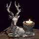 thumbnail image 3 of Candelabro de Estatua de Resina de Alce, Portavelas Votiva Tealight Candelabros Candelabros para Cumpleaños Inauguración de Casa Comedor Sala de Es Plata perfecl Sujetavelas, 3 of 8