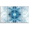 thumbnail image 2 of Light Blue Fractal Pattern - Abstract Wall Art Canvas, 2 of 3