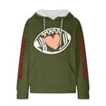 thumbnail image 4 of Camisas de Manga Larga Casual de las Mujeres Impresión No Estructurada Bolsillo Sudadera con Capucha para la Moda de Verano de Primavera, 4 of 5