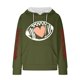 thumbnail image 4 of Camisas de Manga Larga Casual de las Mujeres Impresión No Estructurada Bolsillo Sudadera con Capucha para la Moda de Verano de Primavera, 4 of 5