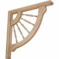 thumbnail image 2 of Ekena Millwork BKT01X12X12CRRO 1,5 in. W x 12 in. D x 12 in. H Crendon Wagon Roue Support&44; Chêne Rouge, 2 of 4