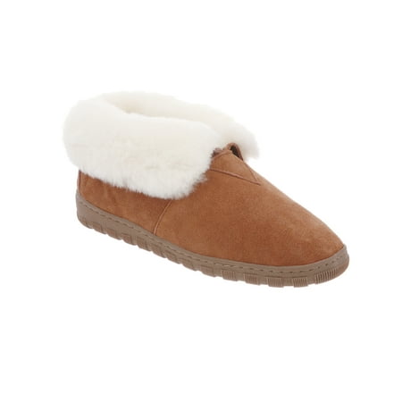 - RJ's Fuzzies Chestnut Leather Booties Slippers (Size 5) RJS 102-5 New