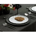 thumbnail image 4 of VeZee Disposable Plastic White and Silver Round Dinnerware COMBO SET 10.25" & 7.25" Pack of 64, 4 of 6