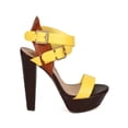 thumbnail image 2 of Breckelles CF99 Women Multicolor Open Toe Cross Ankle Strap Chunky Heel, 2 of 6