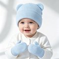 thumbnail image 6 of Leey-World Preemie Hats for Baby Girls Soft Newborn Beanies with Bear Ears Caps for Infant Girls Boys Cute Baby Nursery Hats, 6 of 8