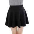 thumbnail image 1 of Women's Basic Flared Casual Mini Skate Skirt Versatile Stretchy, 1 of 4