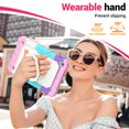 thumbnail image 3 of for iPad Mini 5th/4th Generation Case 7.9 inch 2019/2015, 360 Rotating Shockproof Cover with Stand, Handle, Shoulder Strap, Rainbow Pink, 3 of 7